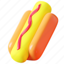 hot, dog, hot dog, sausage, fast-food, junk-food, meat, sandwich, bread 