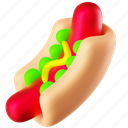 hot dog, sausage, fast-food, junk-food, meat, sandwich, bread, fastfood, snack, meal, food