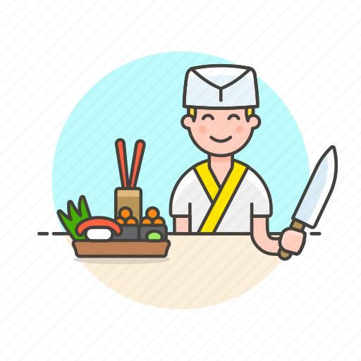 Chef, food, japanese, man, sushi, bento, box icon - Download on Iconfinder