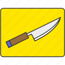 chopping board, cooking, cutting board, knife