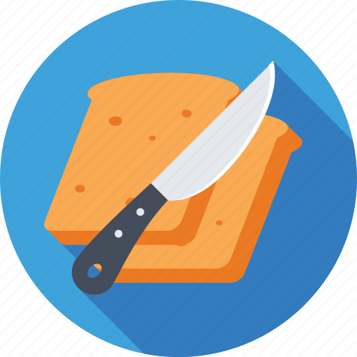 Bread, butter, food, knife, toast icon - Download on Iconfinder
