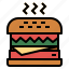 burger, fast, food, junk 