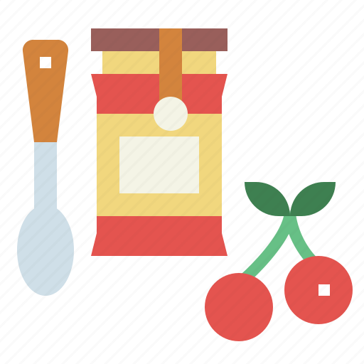 Breakfast, cherry, food, jam icon - Download on Iconfinder