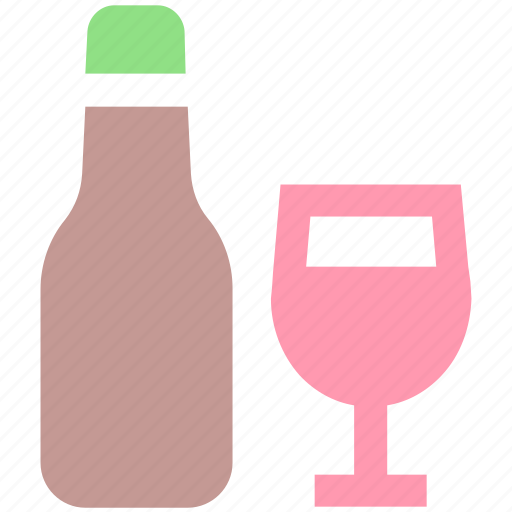 Alcohol, bottle, bottle and glass, drinking, glass, wine icon - Download on Iconfinder