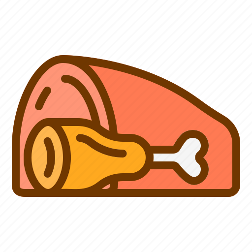 Barbeque, chicken, cow, ham, meat icon - Download on Iconfinder