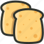 bread, breakfast, food, slices, toast 
