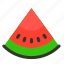 watermelon, fruit, melon, food, slice 