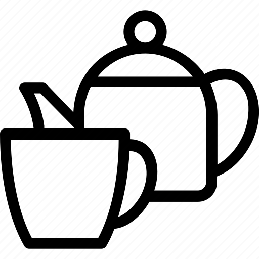 Cup, tea kettle, tea pot, tea set, utensil icon - Download on Iconfinder