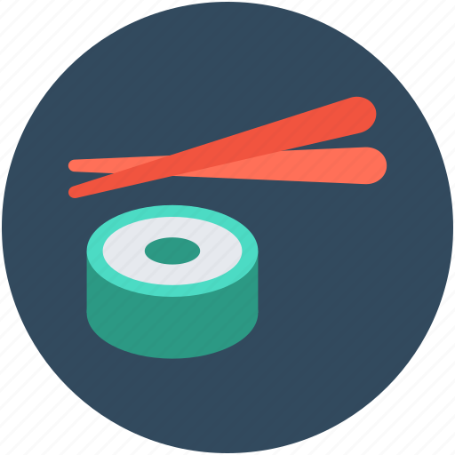Food, japanese food, salmon roll, sushi, vinegared rice icon - Download on Iconfinder