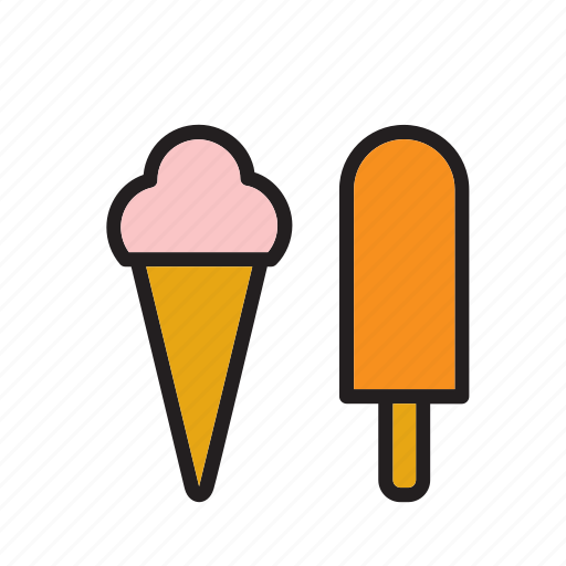 Food, cone, ice cream, ice lolly, ice-cream, shop icon - Download on Iconfinder