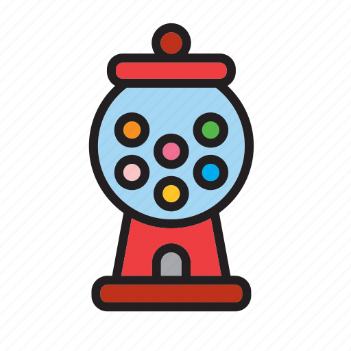 Bubble, bubblegum, candy, gum, gumball, machine, sweeties icon - Download on Iconfinder