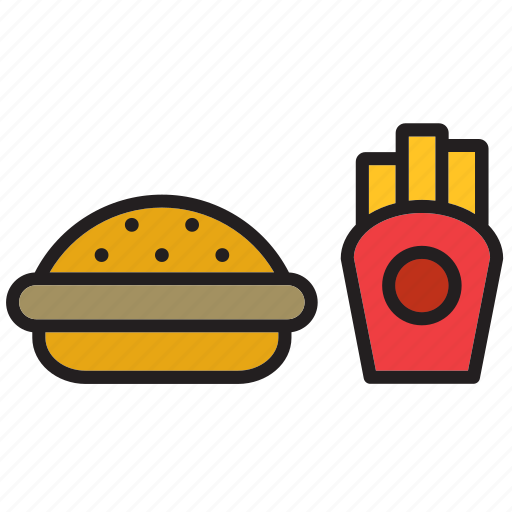 Fast, food, burguer, chips, french fries, fries, hamburguer icon - Download on Iconfinder