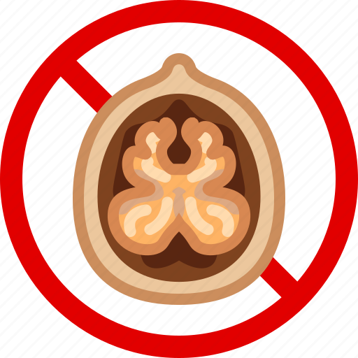 Allergen, allergy, food, gastronomy, nut, walnut icon - Download on Iconfinder
