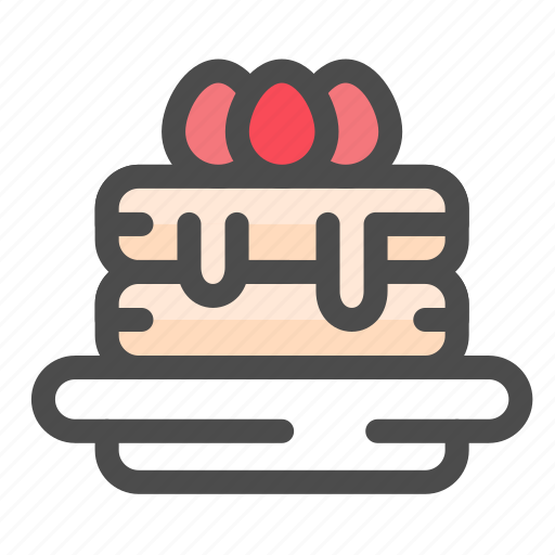 Cake, food, pancake, strawberry icon - Download on Iconfinder
