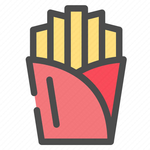 Fast food, food, french fries, potato icon - Download on Iconfinder