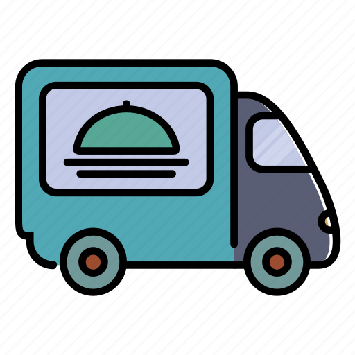 Delivery, parcel, mobile service, food truck, food icon - Download on Iconfinder