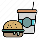 burger, fast food, food