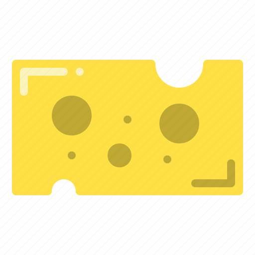 Cheese, slice, swiss, holes icon - Download on Iconfinder