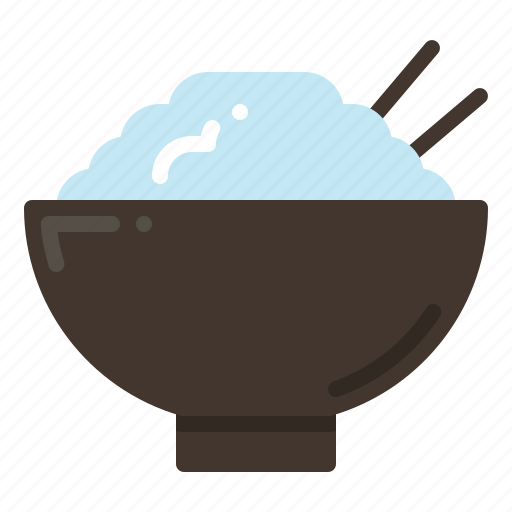 Rice bowl, asian, chopstick, japanese icon - Download on Iconfinder