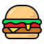 burger, hamburger, fast food, cheeseburger 
