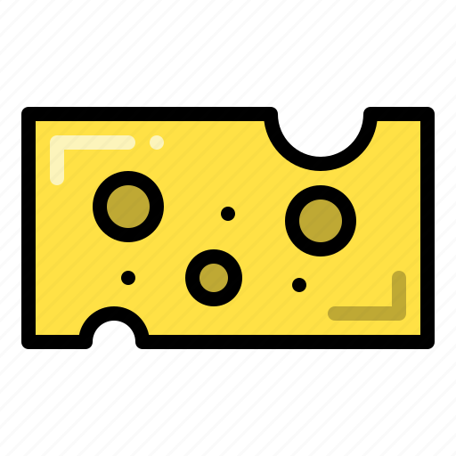 Cheese, slice, holes, swiss icon - Download on Iconfinder