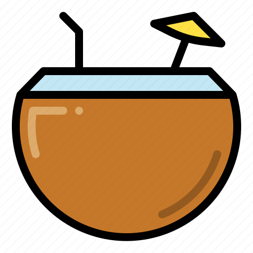 Coconut, summer, tropical, beach icon - Download on Iconfinder