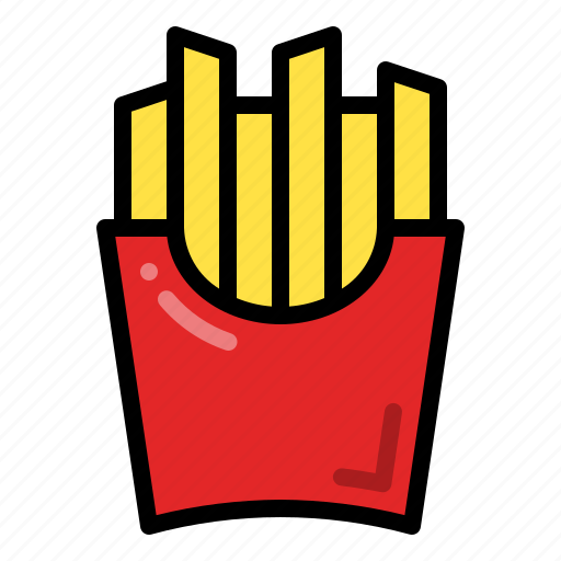 French fries, chips, fries, fastfood icon - Download on Iconfinder