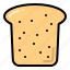 loaf, bread, bread loaf, slice 