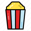 popcorn, cinema, movies, snack
