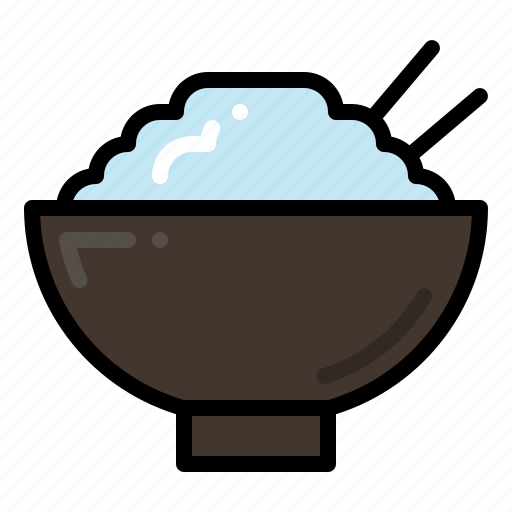 Rice bowl, chopstick, chinese, asian icon - Download on Iconfinder