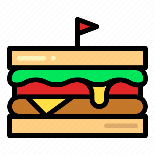 Sandwich, breakfast, cheese, flag icon - Download on Iconfinder