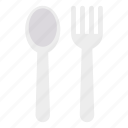 fork, kitchen, spoon, utensils