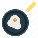 cooking, egg, frying, omelette, pan
