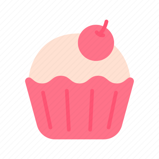Bakery, cherry, cupcake, dessert, eat, fastfood, food icon - Download on Iconfinder