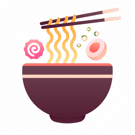 Asian, bowl, chopsticks, food, japanese, noodles, ramen icon - Download on Iconfinder