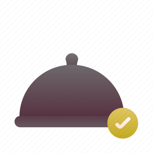 Complete, cooking, food, order, restaurant, verify icon - Download on Iconfinder