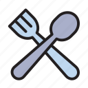 food, fork, spoon