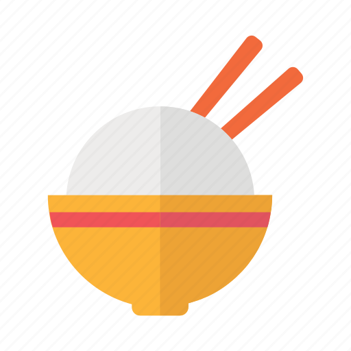 Ricebowl, food, restaurant, kitchen, cooking icon - Download on Iconfinder