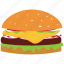 burger, fast, food, hamburger 