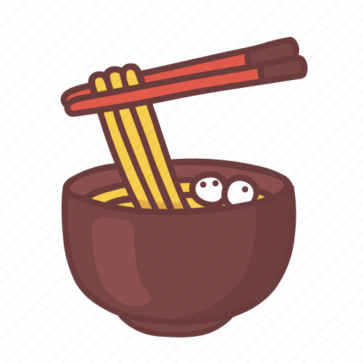 Bowl, chopsticks, cooking, food, noodle, restaurant, soup icon - Download on Iconfinder