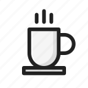 coffeefood, line, mug, round