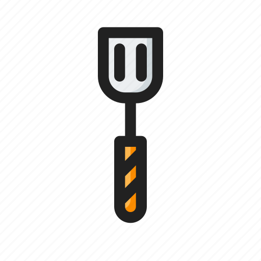 Food, line, round, spatula icon - Download on Iconfinder