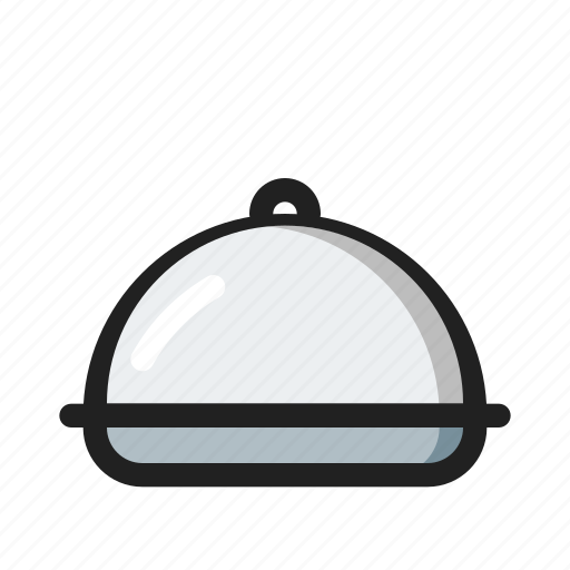 Cover, filled, food, line, round icon - Download on Iconfinder