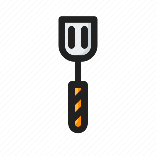 Filled, food, line, round, spatula icon - Download on Iconfinder