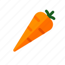 carrot, food, round 