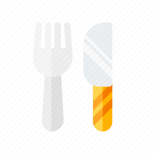 Food, fork, knife, round icon - Download on Iconfinder