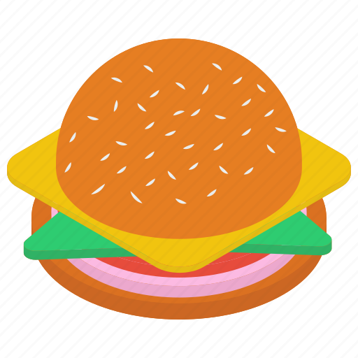 Burger, cheese hamburger, fast food, junk meal, pattie burger icon - Download on Iconfinder