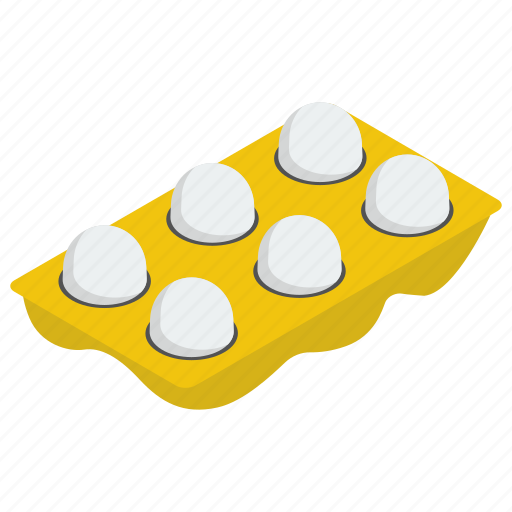 Chicken egg, dairy, eggs tray, ingredient, protein icon - Download on Iconfinder