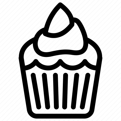 Cupcake, bakery, cake, cup, dessert, topping, cream icon - Download on Iconfinder