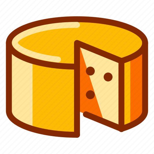 Cheddar, cheese, dairy, food, gourmet, snack, wheel icon - Download on Iconfinder